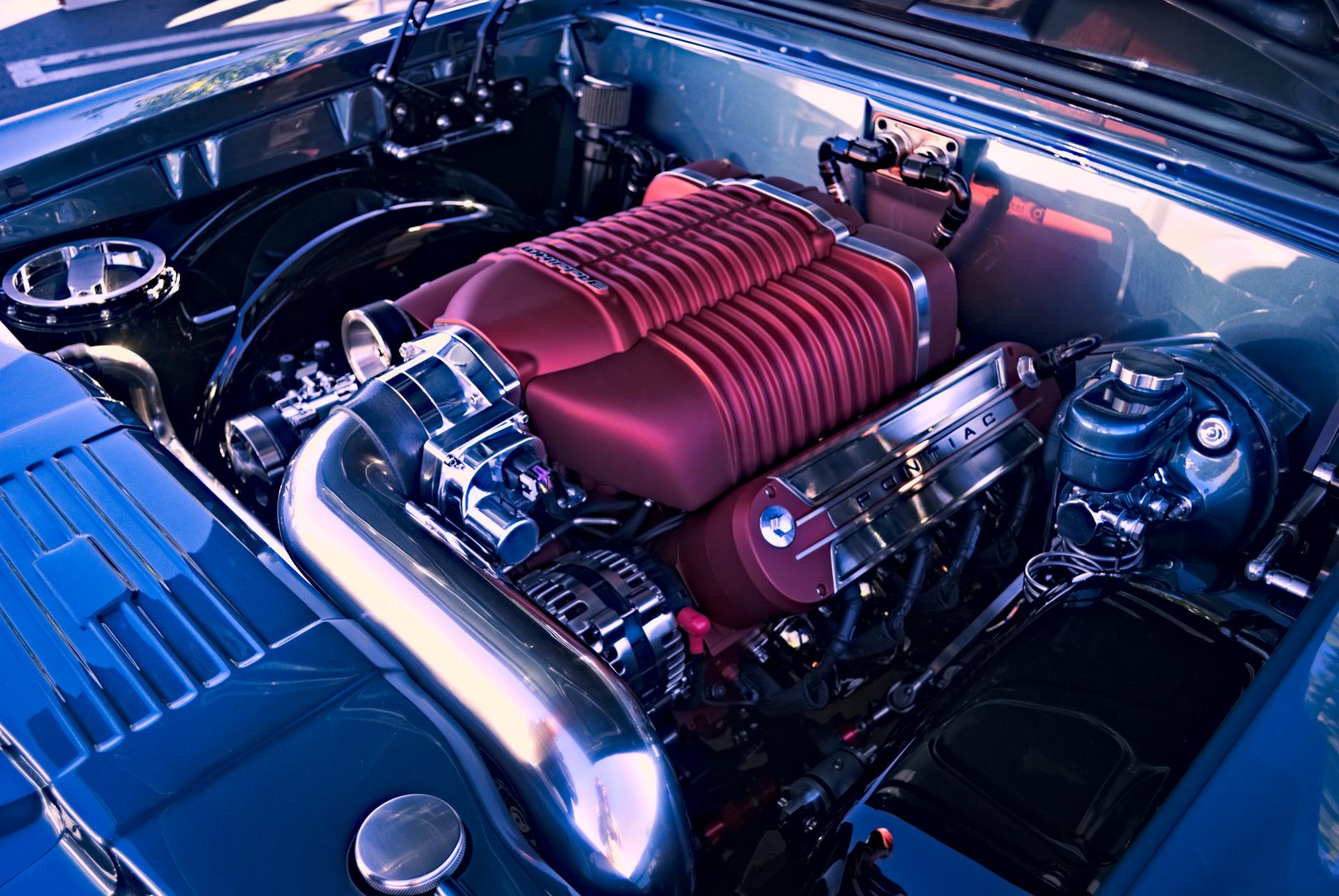 Mint Condition Classic Car Engine Bay